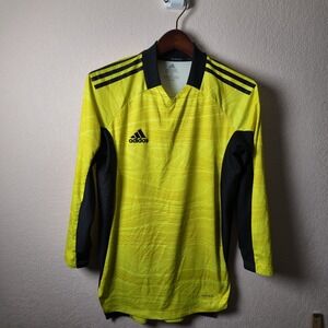 Adidas Primeblue Long Sleeve Soccer Goalkeeper Jersey Yellow Black‎ Size S